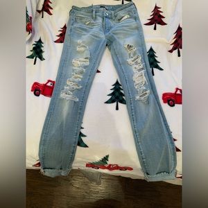 American Eagle distressed skinny jeans